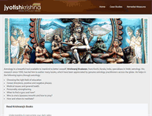 Tablet Screenshot of jyotishkrishna.com